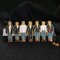 Bt21 Bts Kpop Pin Metal Hard Enamel Pin Custom Enamel Pins