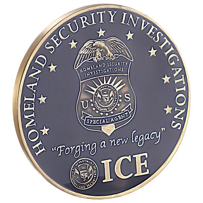 Soft Enamel Zinc Alloy Homeland Security Investigation Forging a New Legacy ICE Badge Coin