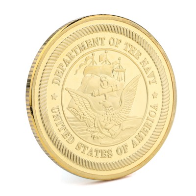 U.S. Department of the Navy white head sea sculpture medal commemorative coin USN U.S. Navy emblem coin